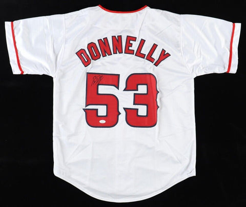 Brendan Donnelly Signed Los Angeles Angels Jersey (JSA COA)2003 All Star Pitcher
