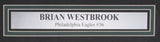 Brian Westbrook Signed/Auto 16x20 Photo Framed Philadelphia Eagles Beckett 19399