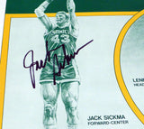 1978-79 NBA Champions Supersonics Auto Poster Photo 9 Sigs Fred Brown MCS 51074