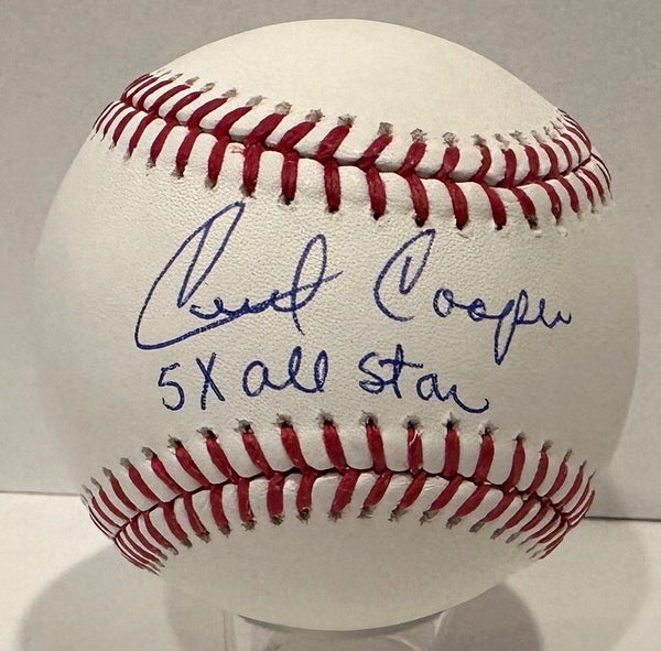 Brewers CECIL COOPER Signed Official MLB Baseball AUTO w/ 5 x All Star - BAS