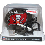 Rachaad White Signed Tampa Bay Buccaneers Mini Helmet Beckett 43112