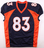 Wes Welker Signed Denver Broncos Pro Cut Jersey (JSA) 5xPro Bowl Wide Receiver