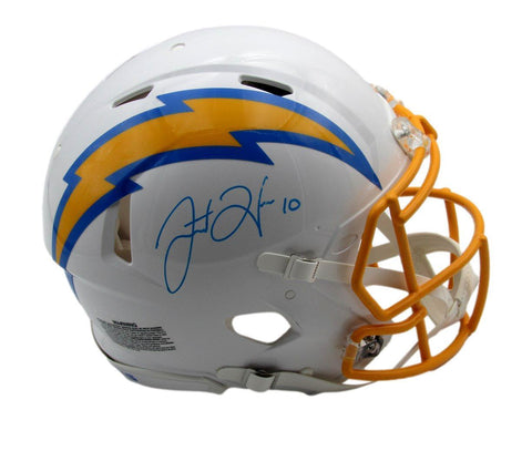 Justin Herbert Autographed Full Size Speed Authentic Helmet Chargers Beckett