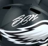 Saquon Barkley Autographed Eagles SB LIX Champions Logo Speed Helmet Fanatics