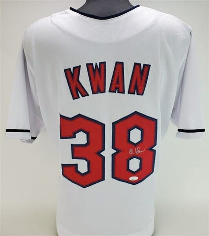 Steven Kwan Signed Cleveland Guardians Jersey JSA COA 2022 Gold Glove Outfielder