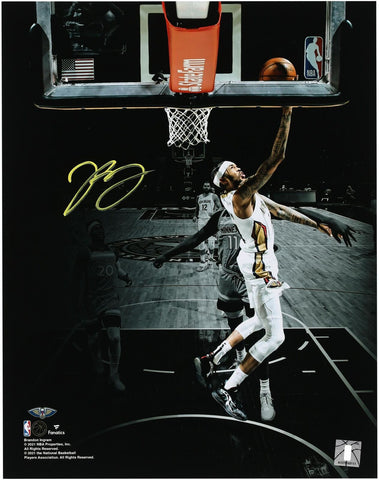 Brandon Ingram New Orleans Pelicans Signed 11 x 14 Reverse Layup Spotlight Photo