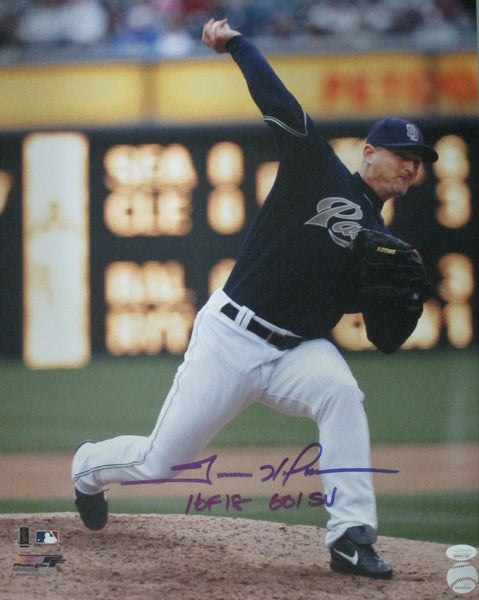 Padres TREVER HOFFMAN Signed 16x20 AUTO Photo #2 AUTO w/ HOF '18 601 Saves JSA
