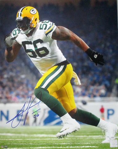 Packers Linebacker JULIUS PEPPERS Signed 16x20 Action Photo AUTO - SS