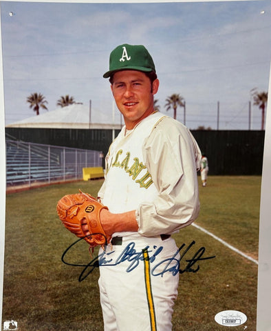 Catfish Hunter Autographed 8x10 Oakland A's Photo (pre-owned) JSA COA