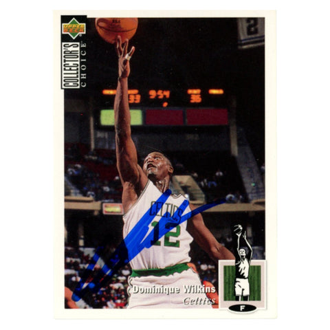 Dominique Wilkins Autographed 1994 Upper Deck #247 Trading Card Beckett 54163