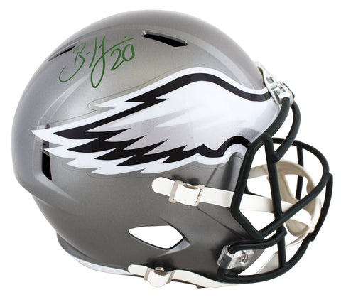Eagles Brian Dawkins Signed Flash Full Size Speed Rep Helmet BAS Witnessed