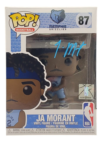 Ja Morant Signed Memphis Grizzlies NBA Funko Pop! Vinyl Figure #87 BAS