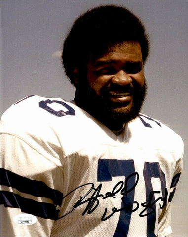 Rayfield Wright Dallas Cowboys HOF Signed/Autographed 8x10 Photo JSA 161653