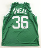 Shaquille O'Neal Signed Boston Celtics Jersey (Players Ink QR Code) 4xNBA Champ