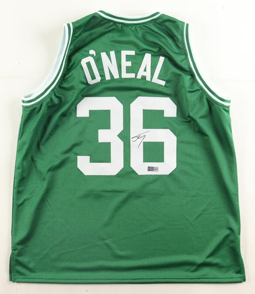 Shaquille O'Neal Signed Boston Celtics Jersey (Players Ink QR Code) 4xNBA Champ