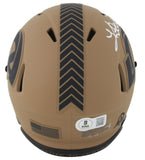 Rams Kurt Warner Authentic Signed Salute To Service II Mini Helmet BAS Witnessed