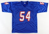 Tedy Bruschi Signed New England Patriots Jersey (Beckett) 3xSuper Bowl Champion