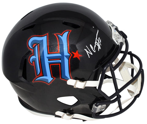 NICO COLLINS AUTOGRAPHED HOUSTON TEXANS H-TOWN FULL SIZE SPEED HELMET BECKETT