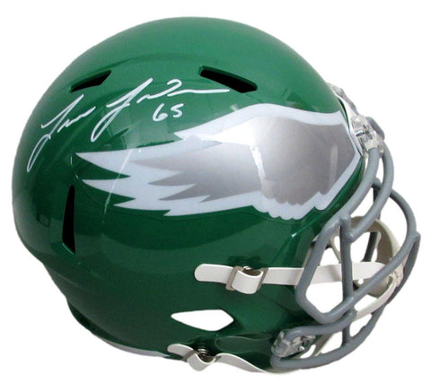 Lane Johnson Signed Kelly Full Size Speed Replica Helmet Eagles PSA/DNA 193551