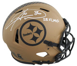 Steelers Hines Ward "SB XL MVP" Signed STS II F/S Speed Proline Helmet BAS Wit