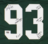 Gilbert Brown Signed Green Bay Custom Green Jersey - 5 Inscriptions -Bears Suck