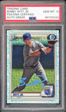 2020 Bowman Chrome Mega #BCP25 Bobby Witt Jr. RC PSA/DNA Auto GEM MINT 10