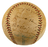 Babe Ruth Lou Gehrig Mantle Signed 1928 Yankees Team Signed AL Baseball JSA LOA