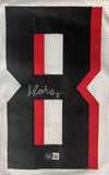 Kyle Pitts Atlanta Signed White Football Jersey BAS