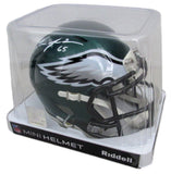 Lane Johnson Signed/Autographed Green Speed Mini Helmet Eagles PSA/DNA 193556