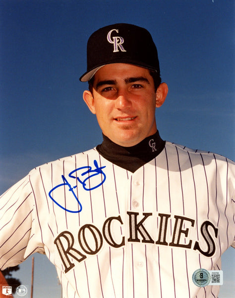 Jason Bates Autographed/Signed Colorado Rockies 8x10 Photo Beckett 57615