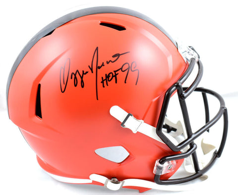 Ozzie Newsome Autographed Browns F/S Speed Helmet w/HOF - Beckett W Hologram