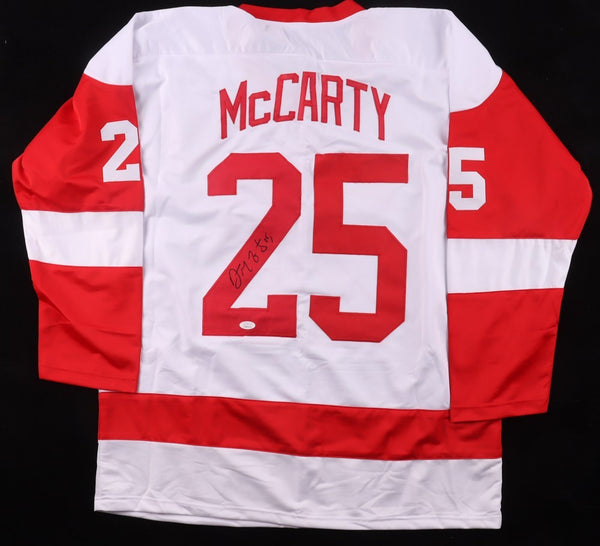 Darren McCarty Signed Detroit Red Wings Jersey (JSA COA) 4xStanley Cup Champ