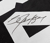 RAIDERS BO JACKSON AUTOGRAPHED BLACK PRO CUT JERSEY BECKETT WITNESS 226320