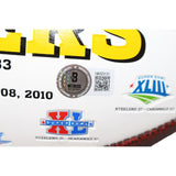 TJ Watt Autographed/Signed Pittsburgh Steelers Logo Football Beckett 43676