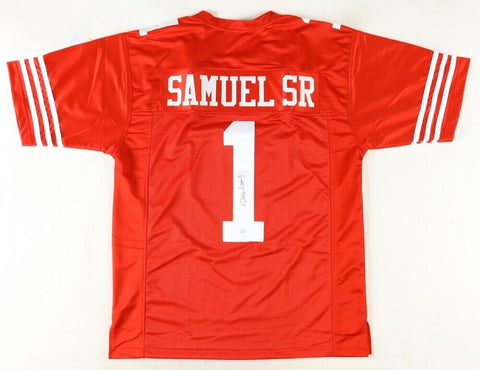 Deebo Samuel Signed 49ers Red Jersey (JSA) San Francisco W.R. New 2024 Uniform #