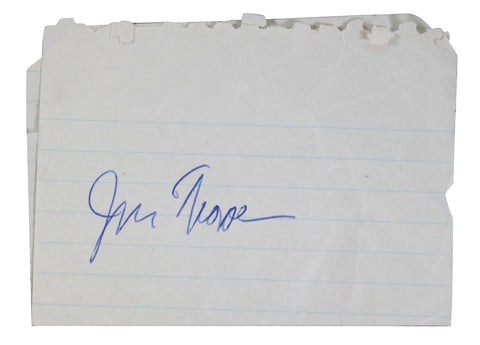 Jim Thorpe Authentic Signed 4x6 Cut Signature PSA/DNA #AQ00513