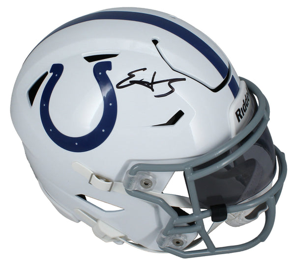 Edgerrin James Autographed Colts Mid-Size Speedflex MIDI Helmet Beckett