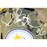 Jerome Bettis Autographed Pittsburgh Steelers F/S Camo Helmet Beckett W 54075