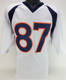 Ed McCaffrey "2x SB Champs" Signed Denver Broncos White Jersey (JSA COA) WR