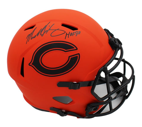 Mike Singletary Signed Chicago Bears Speed Full Size Rave NFL Helmet-HOF 98