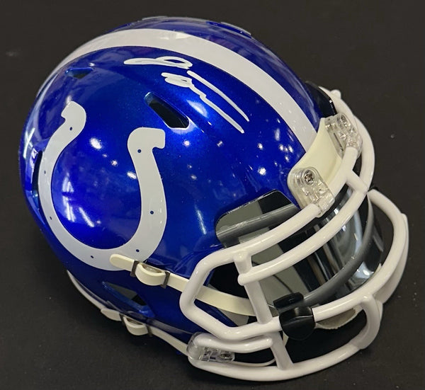 Jonathan Taylor Signed Colts Flash Alternate Speed Mini Helmet Auto Fanatics COA