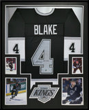 FRAMED L.A. KINGS ROB BLAKE AUTOGRAPHED SIGNED INSCRIBED JERSEY BECKETT HOLO