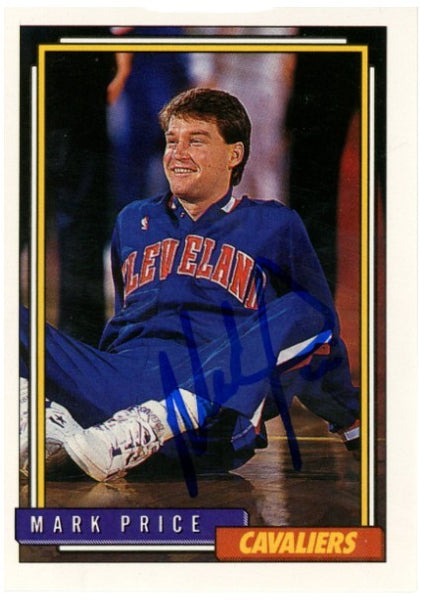 Mark Price Autographed/Signed 1993 Topps #379 Trading Card Beckett Witness 59418
