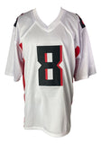 Kyle Pitts Atlanta Signed White Football Jersey BAS