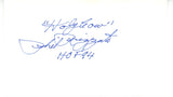 Phil Rizzuto Signed New York Yankees Index Card Holy Cow & HOF 94 Beckett 56534
