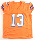 Pat Bryant Signed Denver Broncos Pro Cut Jersey (JSA) Illinois Fighting Illini