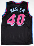 Udonis Haslem Signed Miami Heat / Miami Vice Jersey (Beckett) 3xNBA Champion