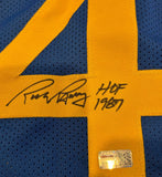 Rick Barry Autographed Golden State Warriors Blue Jersey "HOF 1987" TriStar COA