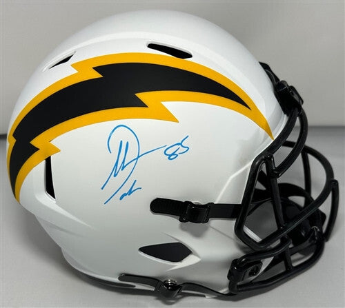 Chargers Tight End ANTONIO GATES Signed Full Size LUNAR Replica Spd Helmet AUTO