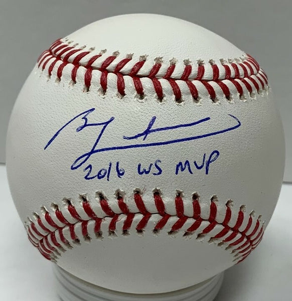 Cubs BEN ZOBRIST Signed Official MLB Baseball AUTO w/ "2016 WS MVP" - JSA